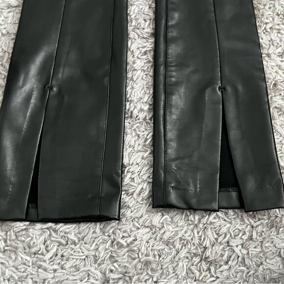Abercrombie and Fitch Vegan Leather Split Hem Pants size 4/27 - Picture 3 of 5